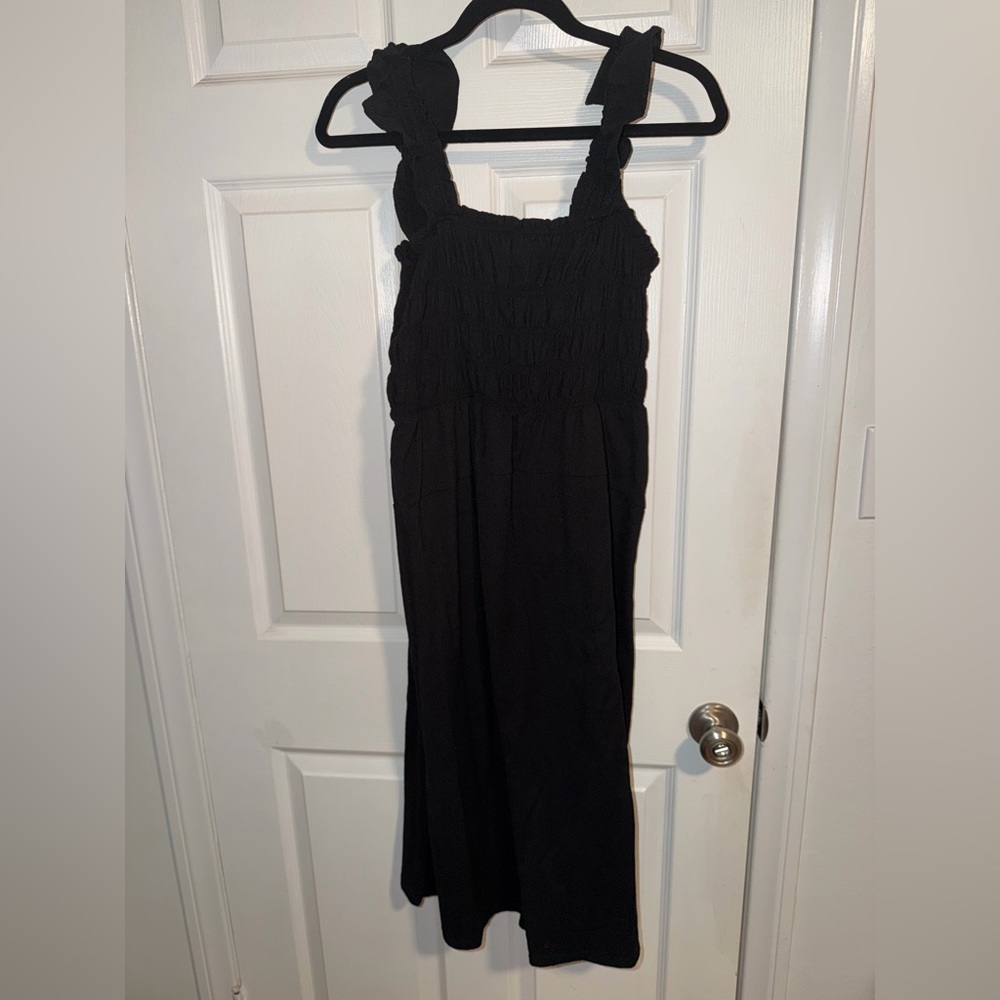 Old Navy Black Textured Dress